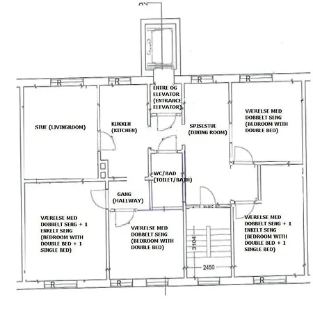 Apartman Stor Lejlighed Taet Pa Centrum. Viborg